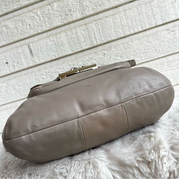 COACH Grey Taupe Kristin Hobo Satchel Crossbody 16808 Kristy Campbell Gray - Picture 5 of 9